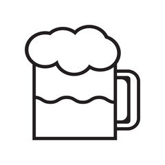 mug of beer with foam