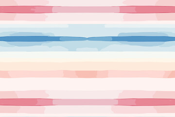 Obraz premium Watercolor stripe pattern, wallpaper, background, hand-drawn cartoon Illustrations in minimalist vector style