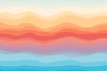 Obraz premium Ombre stripe pattern, wallpaper, background, hand-drawn cartoon Illustrations in minimalist vector style