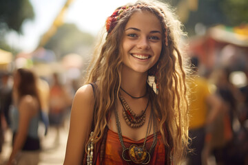 Hippie Mädchen