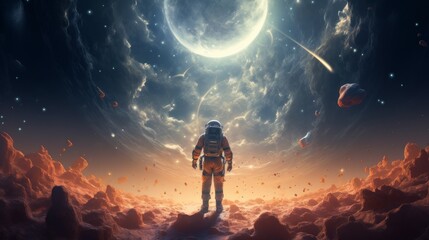 Astronaut's Dream - obrazy, fototapety, plakaty