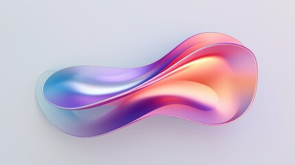 3d gradient iridescent shape illustration background liquid, fluid futuristic, holoelement modern 3d gradient iridescent shape