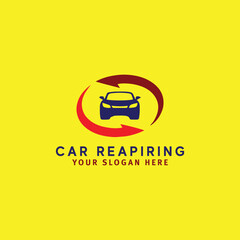 car repairing logo design vector