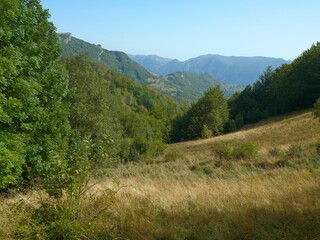 Via Transilvanica trail in Mehedinti Mountains, Romania, Europe