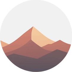 Fototapeta na wymiar Mountain Logo Design vector dynamic lines on transparent background AI Design Illustration AI Art