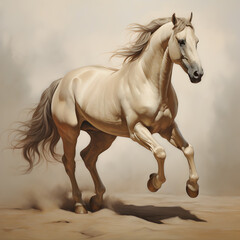 Naklejka na ściany i meble horse in the desert