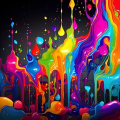 colorful paint splash abstract background