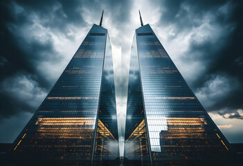 Business bulidings, New York