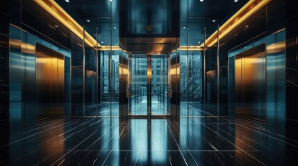 synergy of architecture and urban living through elevator interiors in modern buildings