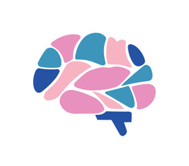 Brain line illustration mind vector PNG image