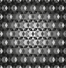 Vector abstract illustration in the form of a mosaic of geometric shapes on a gray background