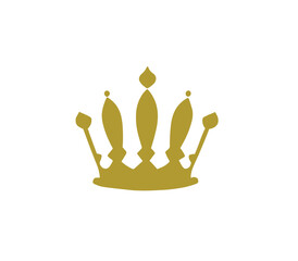Crown golden logo vector png image
