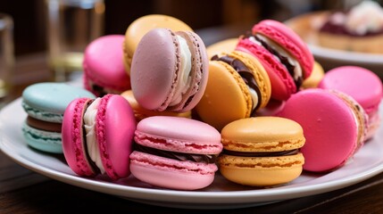 Macarons - Delicate, Colorful, French, Perfect for Dessert Lovers