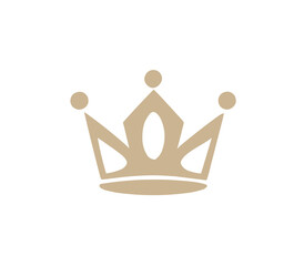Crown golden logo vector png image