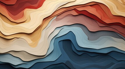 line terrain map contours illustration contour background, abstract relief, geodesign cartography line terrain map contours - obrazy, fototapety, plakaty