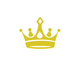 Crown golden logo vector png image
