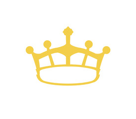 Crown golden logo vector png image