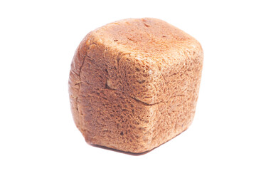 Rye bread isolated on white background.