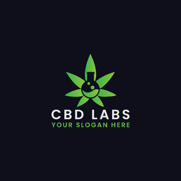 marijuana cbd health logo design