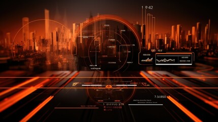 location route dashboard futuristic illustration technology navigation, city ui, street satellite...