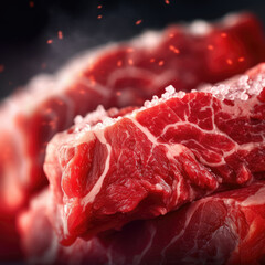 fresh raw meat.Fresh raw beef steak.background