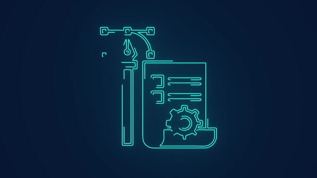 Website user interface and user experience design animation