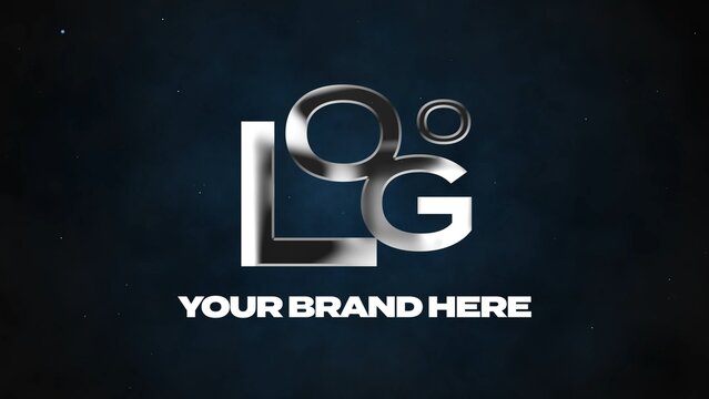 Metalic Shine On Foggy Background Logo Reveal Template
