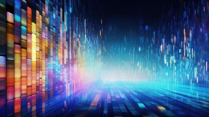 information digital data flow illustration ai system, business artificial, intelligence cyber information digital data flow