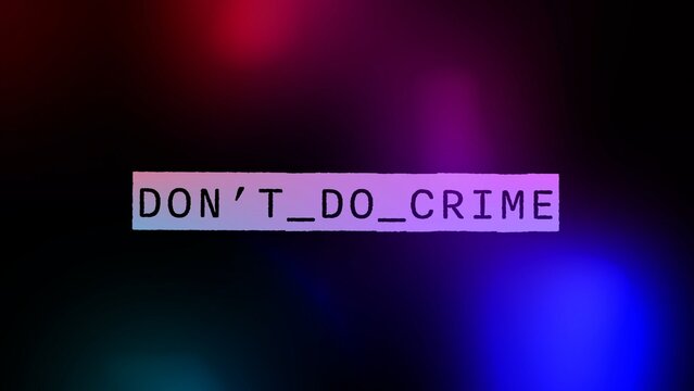 No Crime Police Siren Cop Title Intro Template