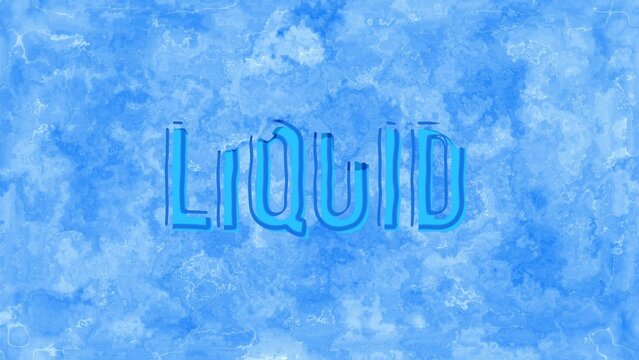 Pouring Water Liquid Clean Title Intro Template