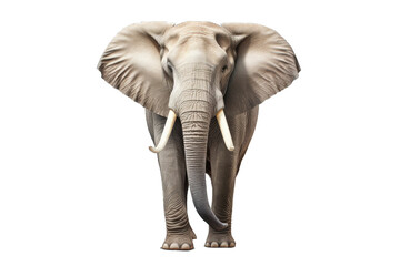 Obraz premium Transparent PNG of an African Elephant. Transparent Background PNG. Isolated PNG. Generative AI