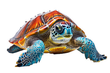 Transparent PNG of a Sea Turtle. Transparent Background PNG. Isolated PNG. Generative AI