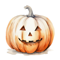 Watercolor Jack O Lantern Pumpkins, Watercolor Jacko Lantern Pumpkins