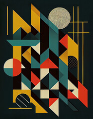 Geometric pattern poster