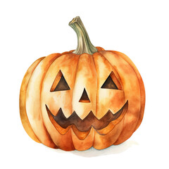 Watercolor Jack O Lantern Pumpkins, Watercolor Jacko Lantern Pumpkins
