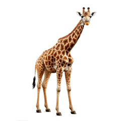 Transparent PNG of a Giraffe. Transparent Background PNG. Isolated PNG. Generative AI