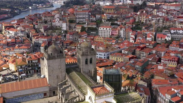 Aerial view of Porto, Portugal
