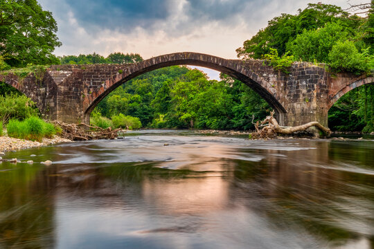 Cromwell Bridge, Clitheroe at Sunset