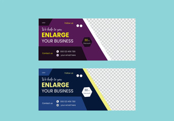 business promotion and corporate facebook cover template - obrazy, fototapety, plakaty