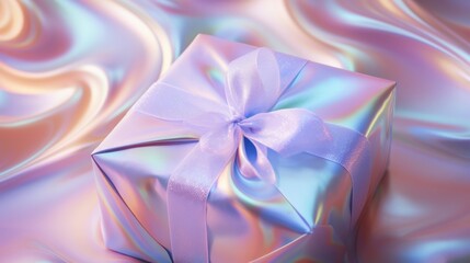 Surreal Christmas Gift in Dreamy Pastels: Abstract Holiday Art