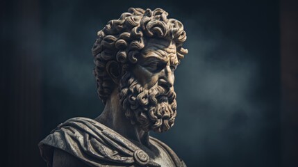 Portrait of Marcus Aurelius.generative ai
