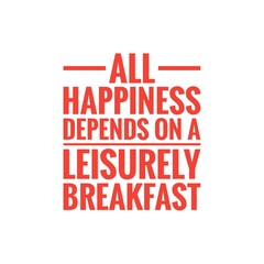 Breakfast Quote Illustration