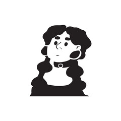  Cartoon little girl in vector illustration. cute little kid girl show happy and friendly pose expression. Cute Little Girl in Spring. Cartoon Illustration of a Cute Cheerful Girl. 