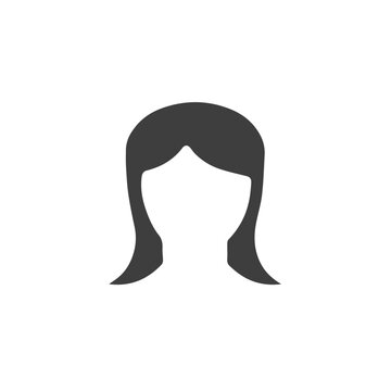 recommend clip art: Women's faces in one line art style. beautiful hairl salon design in vector illustration on a white isolated background. 