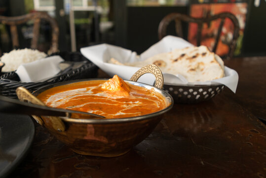 Butter Paneer Masala, Cottage Cheese Curry, Chicken Korma, Traditional Indian Food