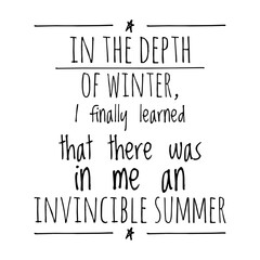 Winter Quote Illustration Design
