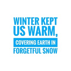 Winter Quote Illustration Design