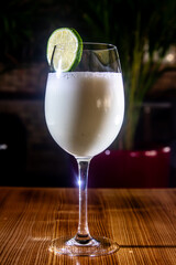 Vodka Sour - Cocktail with Vodka, Sugar Syrup, Lemon Juice and Egg White