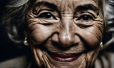 elderly lady smiling for photo