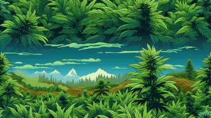 Fototapeta premium banner of Rejuvenating cannabis CBD vaping